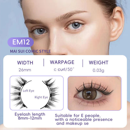 Magnetic Eyelashes without Applicator