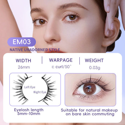 Magnetic Eyelashes without Applicator