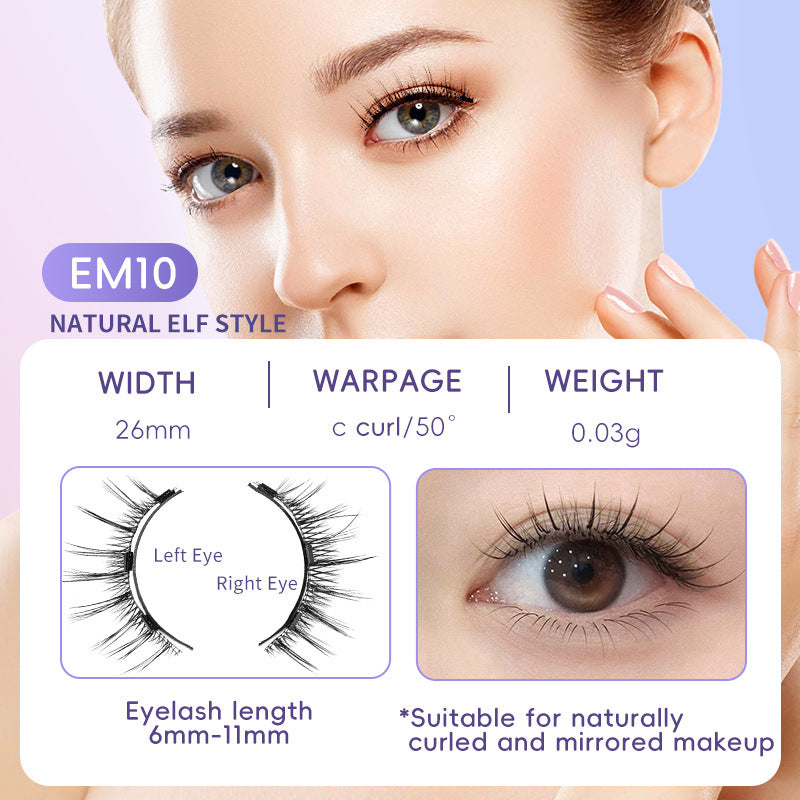 Magnetic Eyelashes without Applicator