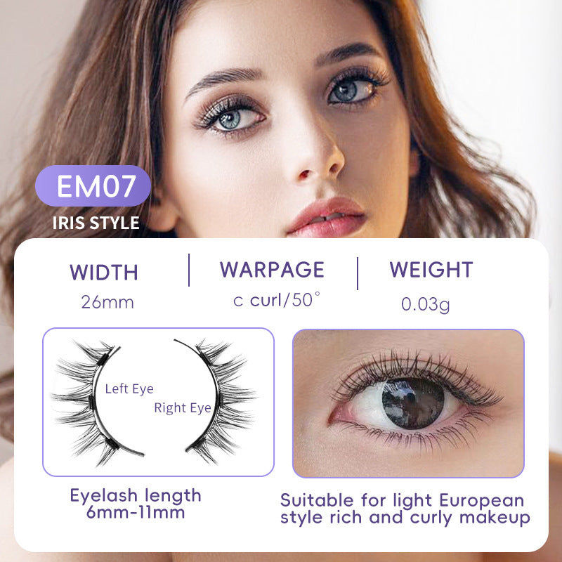 Magnetic Eyelashes without Applicator