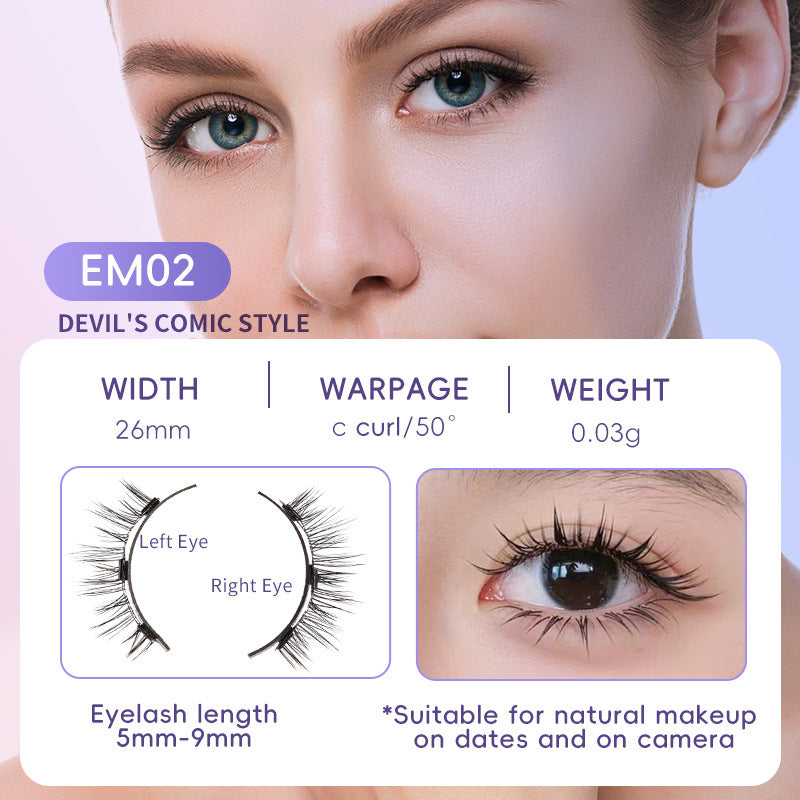 Magnetic Eyelashes without Applicator