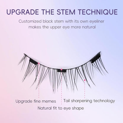 Magnetic Eyelashes without Applicator